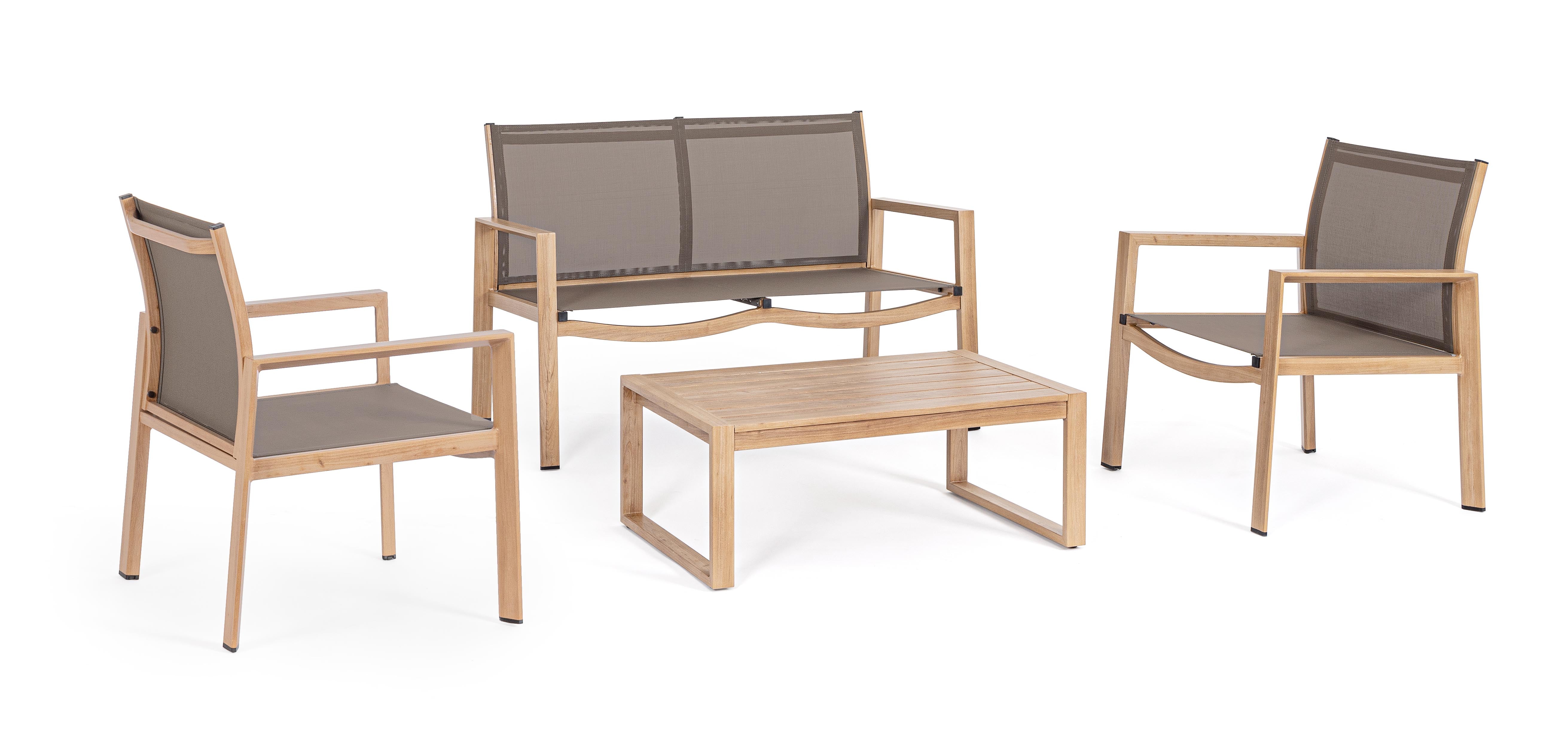 SET4 SALOTTO KALLEN NATURALE/TELO COFFE