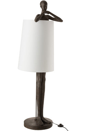 LAMPADA UOMO RES MARR/BIANCO 45X140