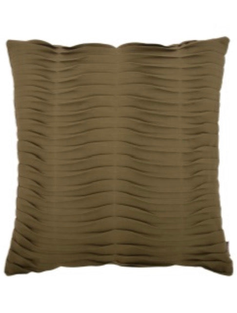 CUSCINO PIEGHETTATO VERDE OLIVA 45X45
