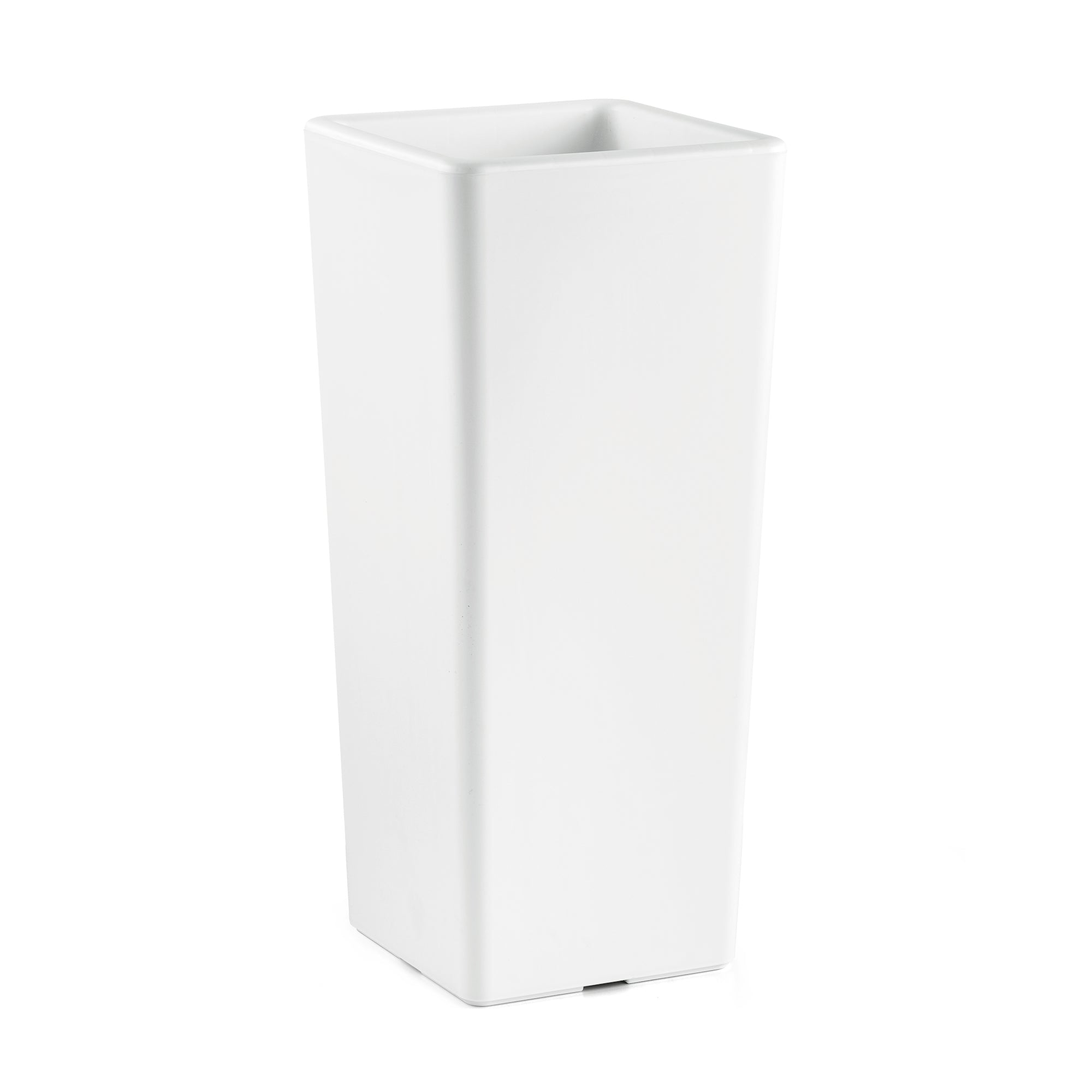 CACHEPOT CLOU QUADRATO H85 BIANCO