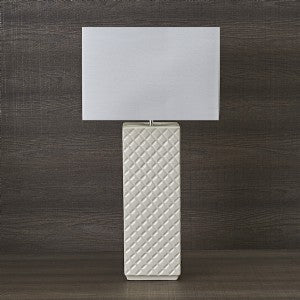 LAMPADA SATIN CM.38X38 H.75 BIANCOTEXTURE