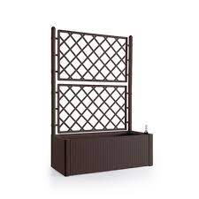 FIORIERA IN RESINA MOKA 100X43X142
