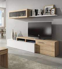 MOBILE SOGGIORNO BIANCO/ROVERE 200X44 H41