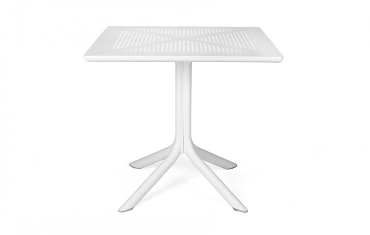 TAVOLO CLIP BIANCO 80X80