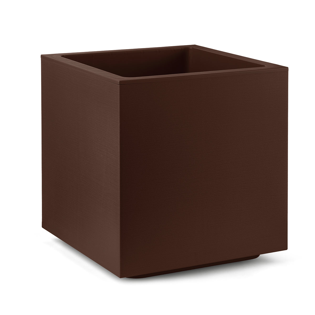 VASO CUBO MATHERIA  50 CM BRONZO