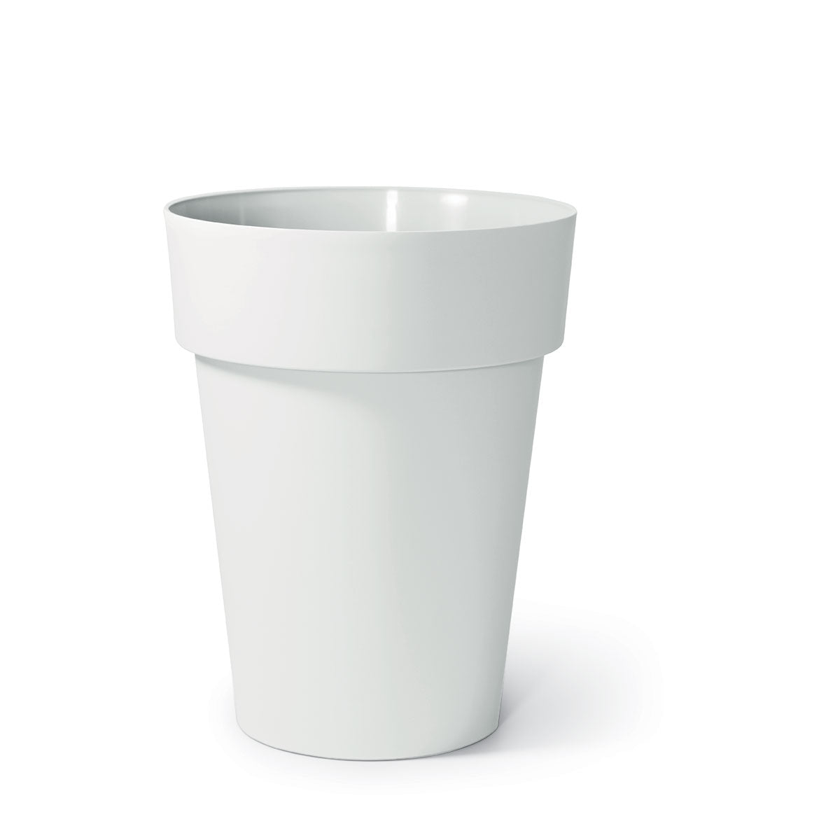 VASO TONDO RESINA H55 CM BIANCO