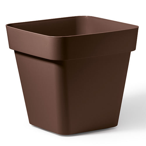 VASO QUADRATO CLEO 40 CM BRONZO