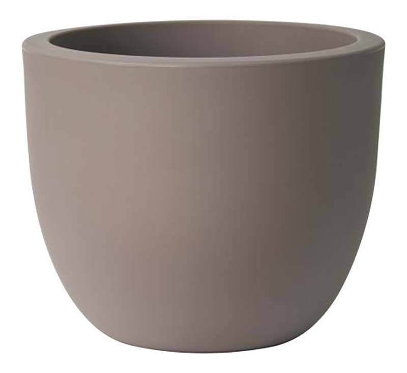 VASO EGGY 45CM Ø TAUPE